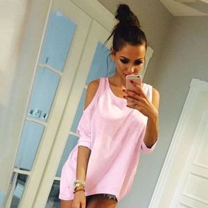 NWT Declare My Love Cold Shoulder Top Pink Half Sleeve Scoop Neck Simple